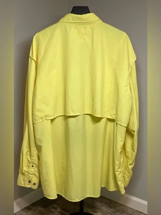 Magellan - Men’s Lightweight Long-Sleeve Button-Down Fishing Shirt- Yellow - Picture 2 of 3